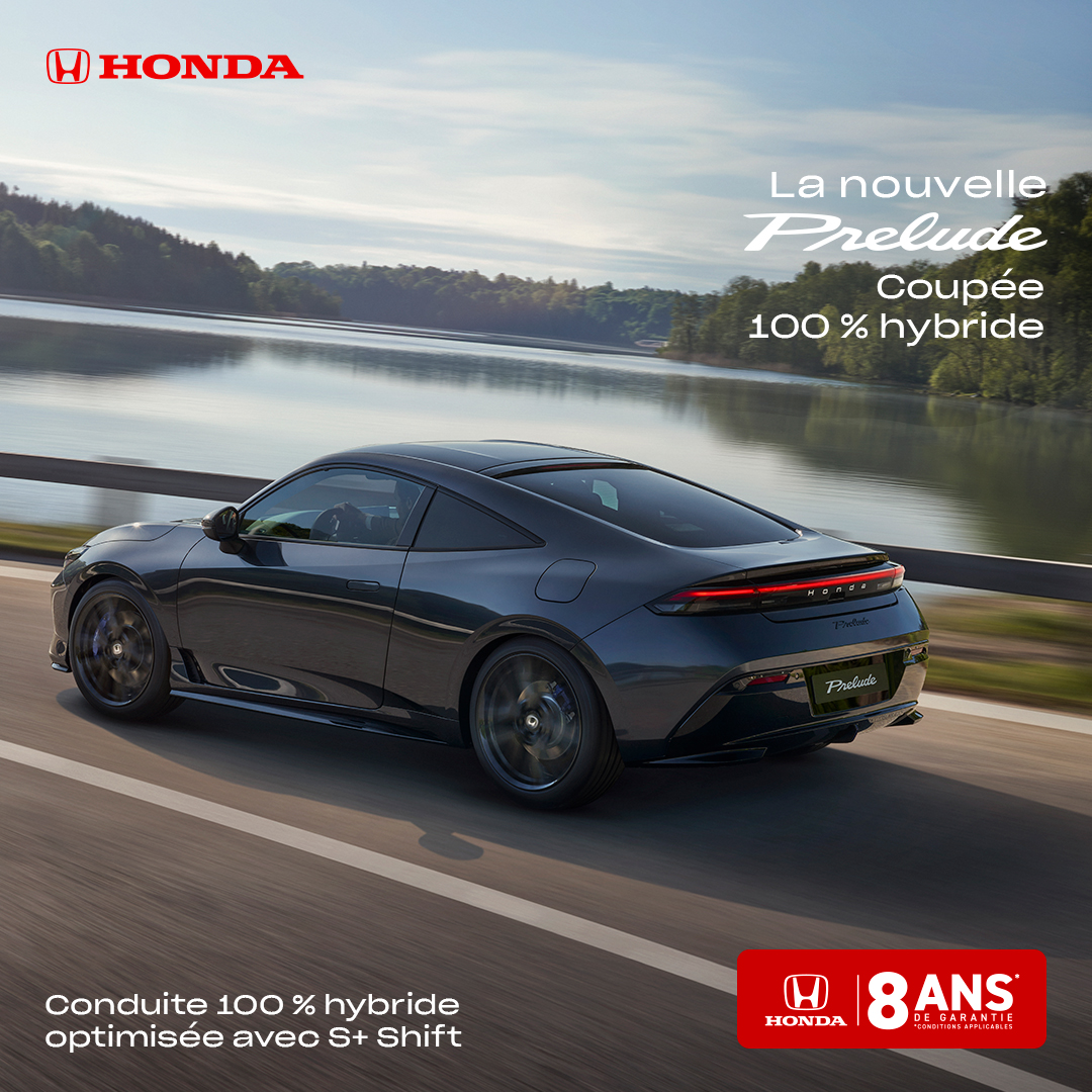 Honda Prelude 2026 — Vue Arrière